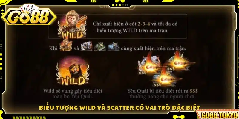 Wild và Scatter mở khóa các vòng thưởng giá trị
